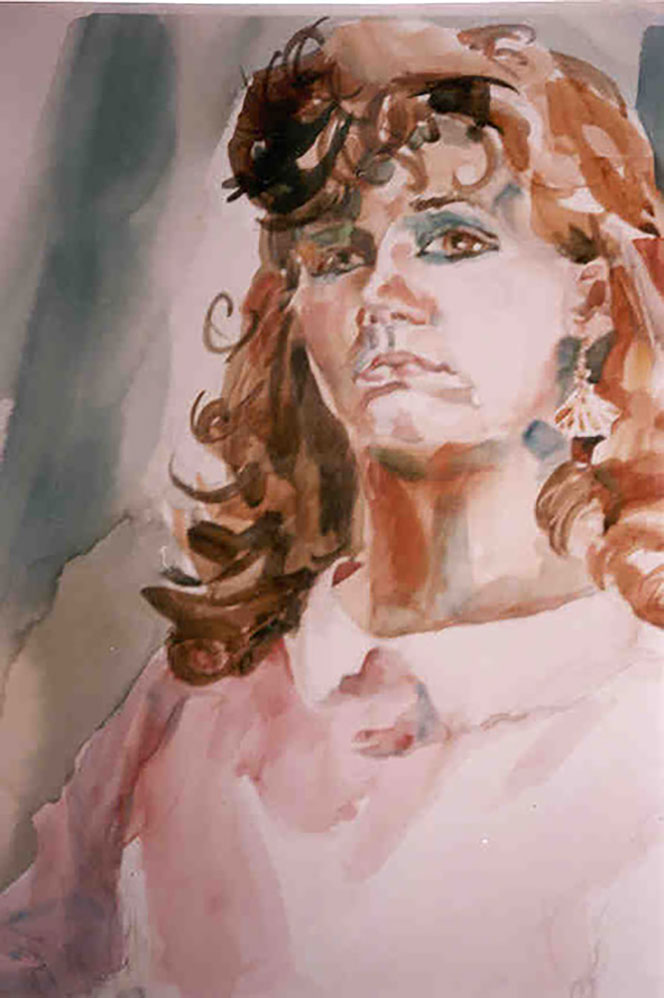 Confidence watercolor by Gwendolyn Evans