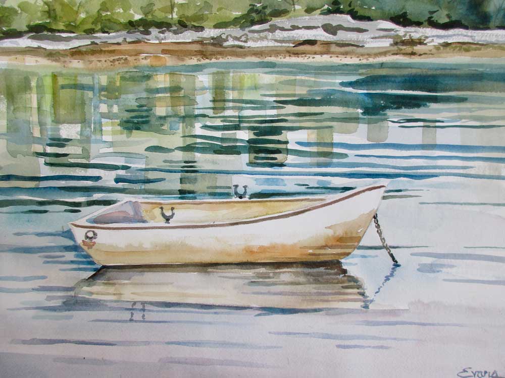 Solitude, a watercolor painting by Gwendolyn Evans