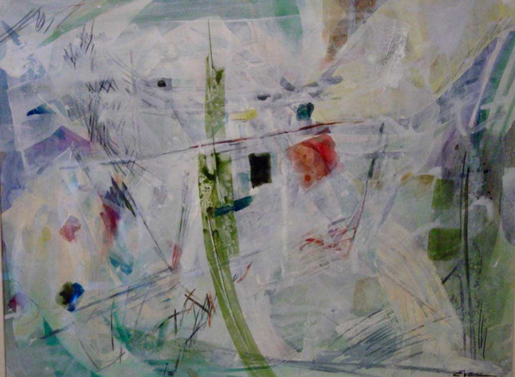 Dancing to my Own Music, custom framed mixed media, 34" x 28," $975 by Gwendolyn Evans