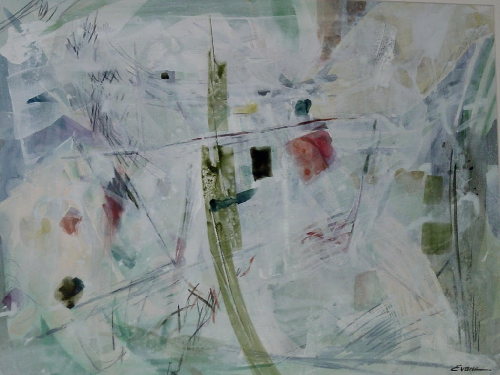 Dancing to my Own Music, framed mixed media, 34" x28", $975 by Gwendolyn Evans